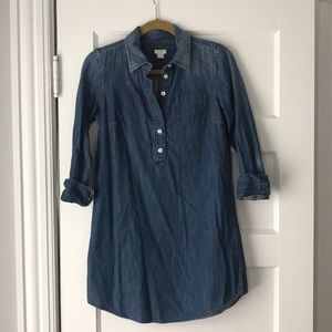 J. Crew chambray shirt dress